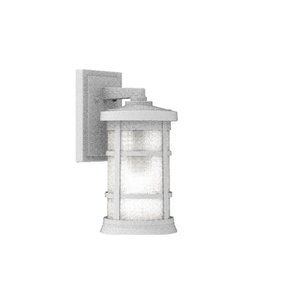 Craftmade Composite Lanterns 1-Light 15-in Textured White Outdoor Wall Light